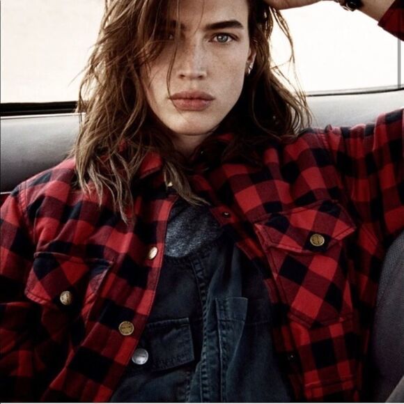 Current Elliot Buffalo Plaid Workman Shirt Jacket - Picture 3 of 8